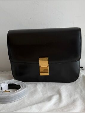 Genuine leather Celine box bag
